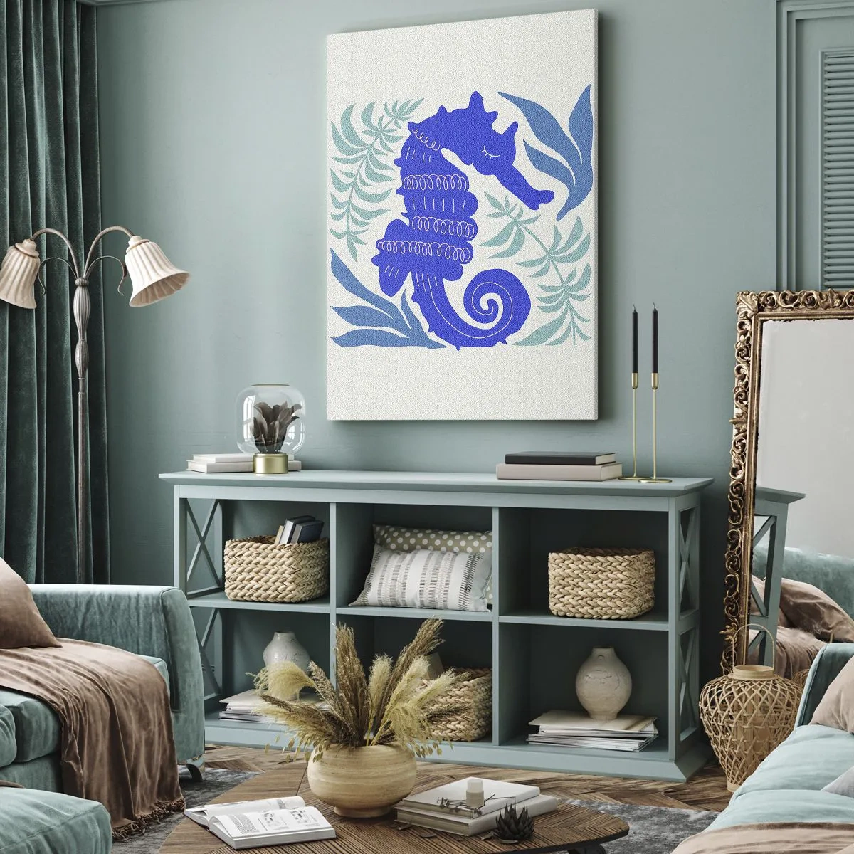 Obraz na plátne - Na podvodnej lúke - 55x100 cm