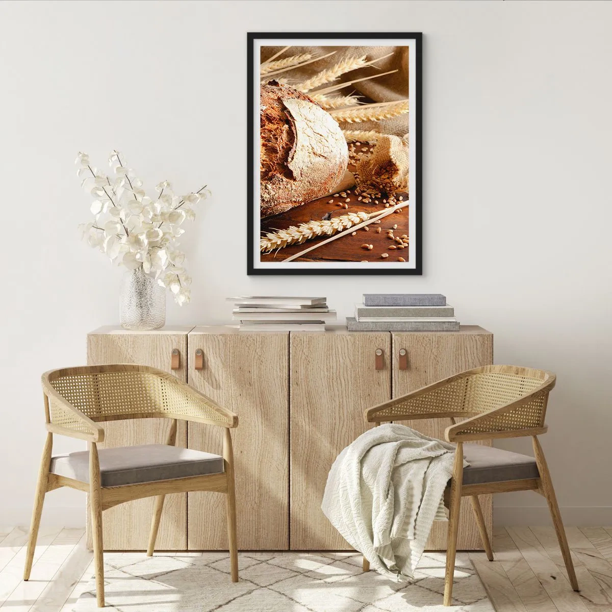 Plagát v čiernom ráme - Chutný, voňavý, chrumkavý - 70x100 cm
