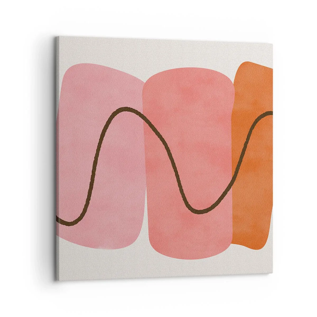 Obraz na plátne - Jemný pohyb foriem - 50x50 cm