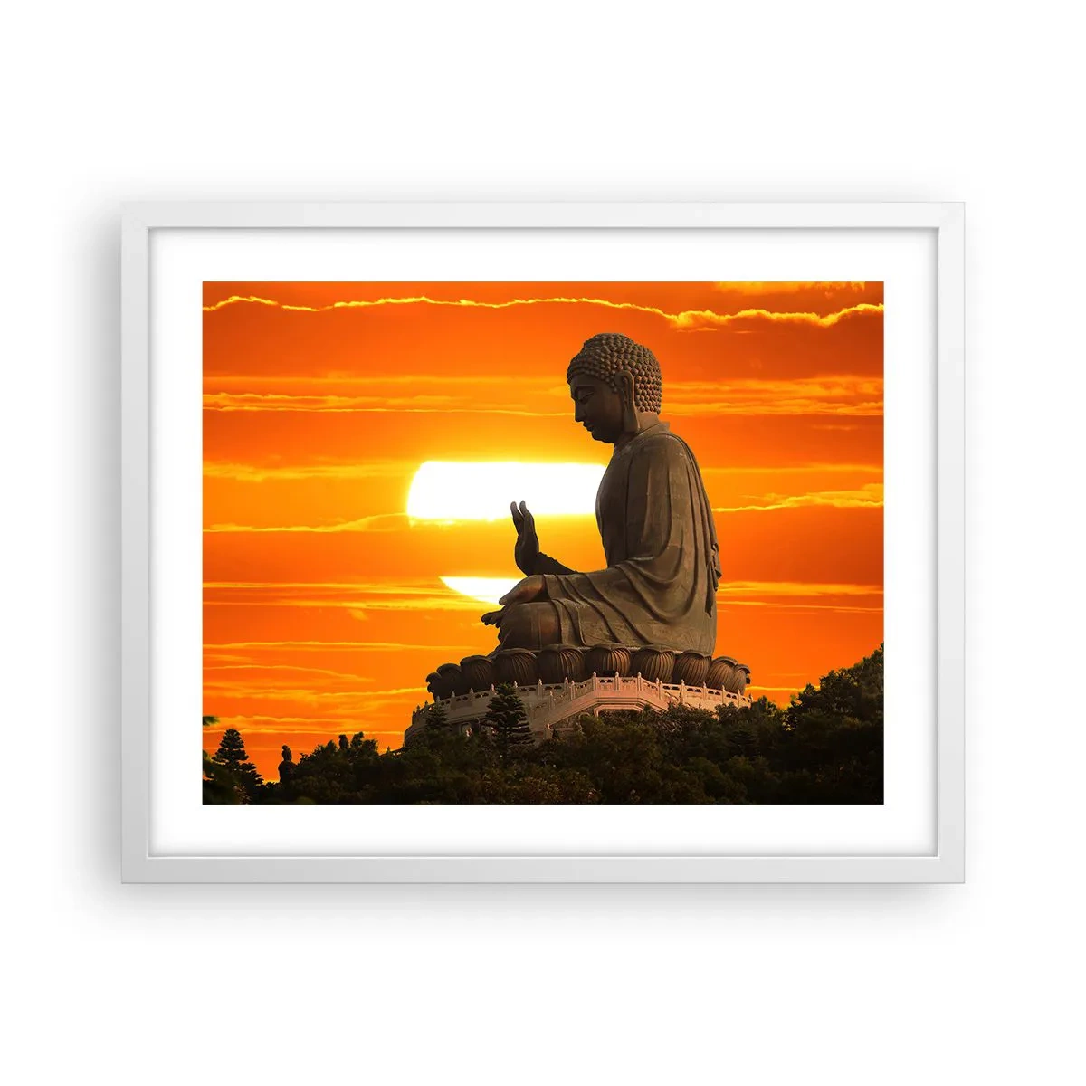 Plagát v bielom ráme - Bez strachu zo sveta - 50x40 cm