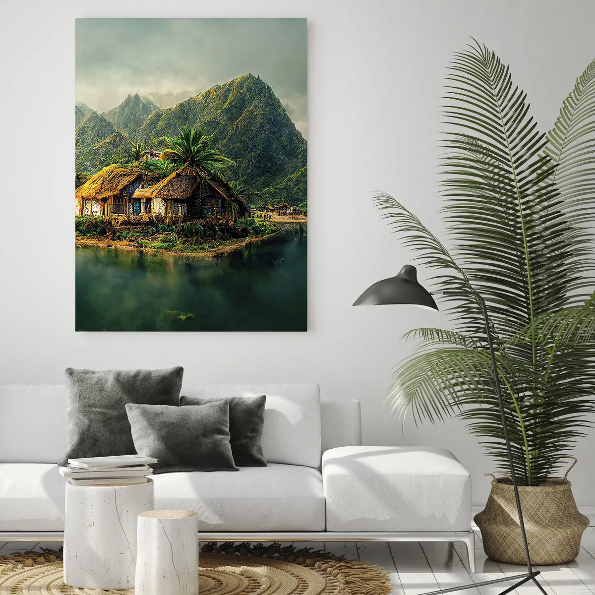Obraz na skle - Tropický raj - 50x70 cm