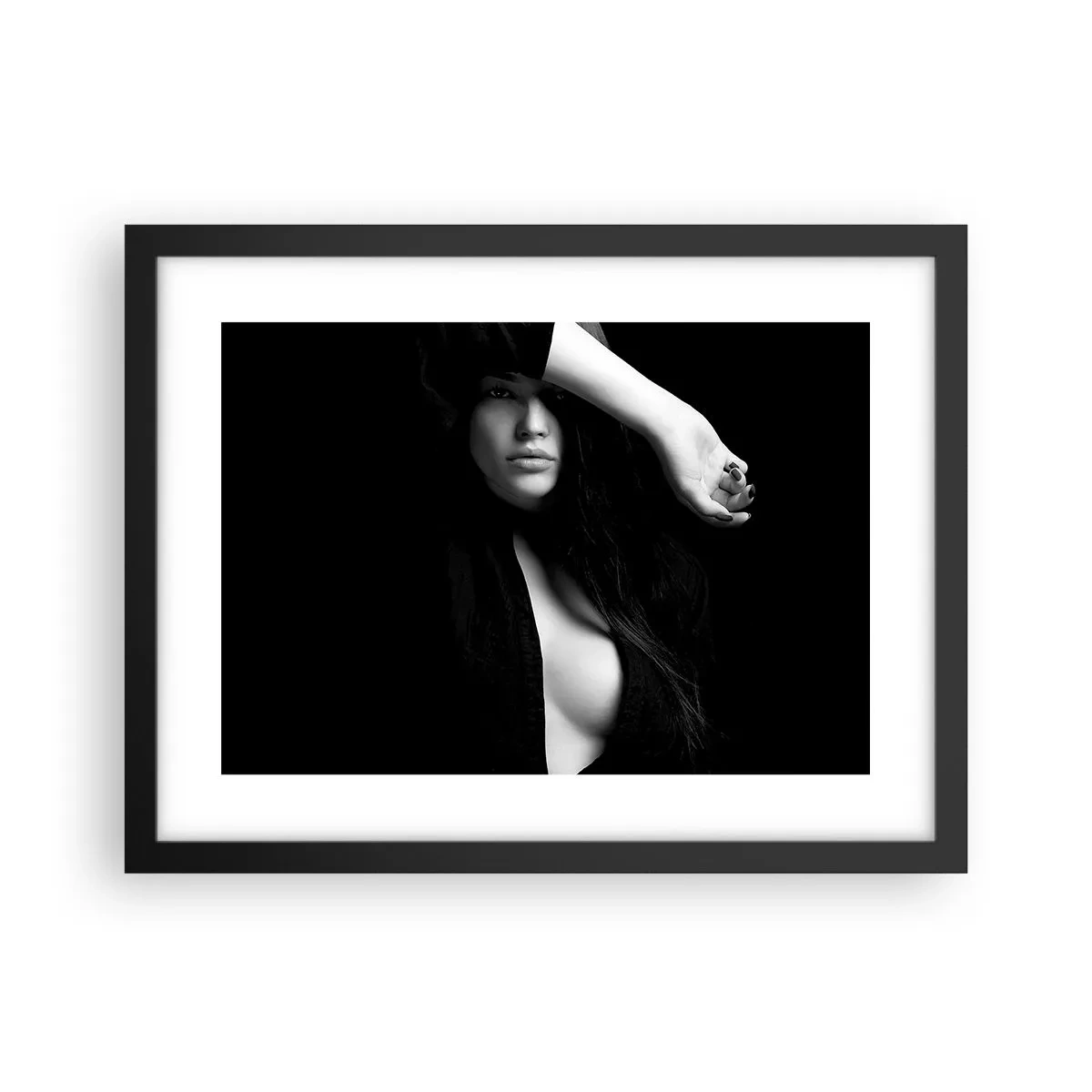 Plagát v čiernom ráme - Škola zvádzania - 40x30 cm