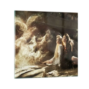 Obraz na skle - A bola poézia - 30x30 cm