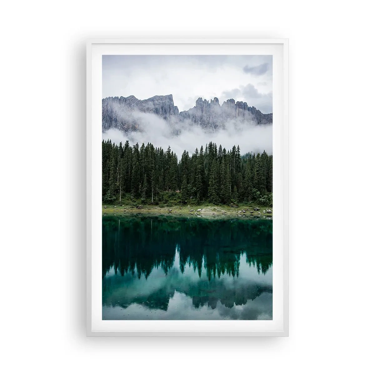 Plagát v bielom ráme - Ticho, ticho, neprebuďme spiacu vodu…. - 61x91 cm