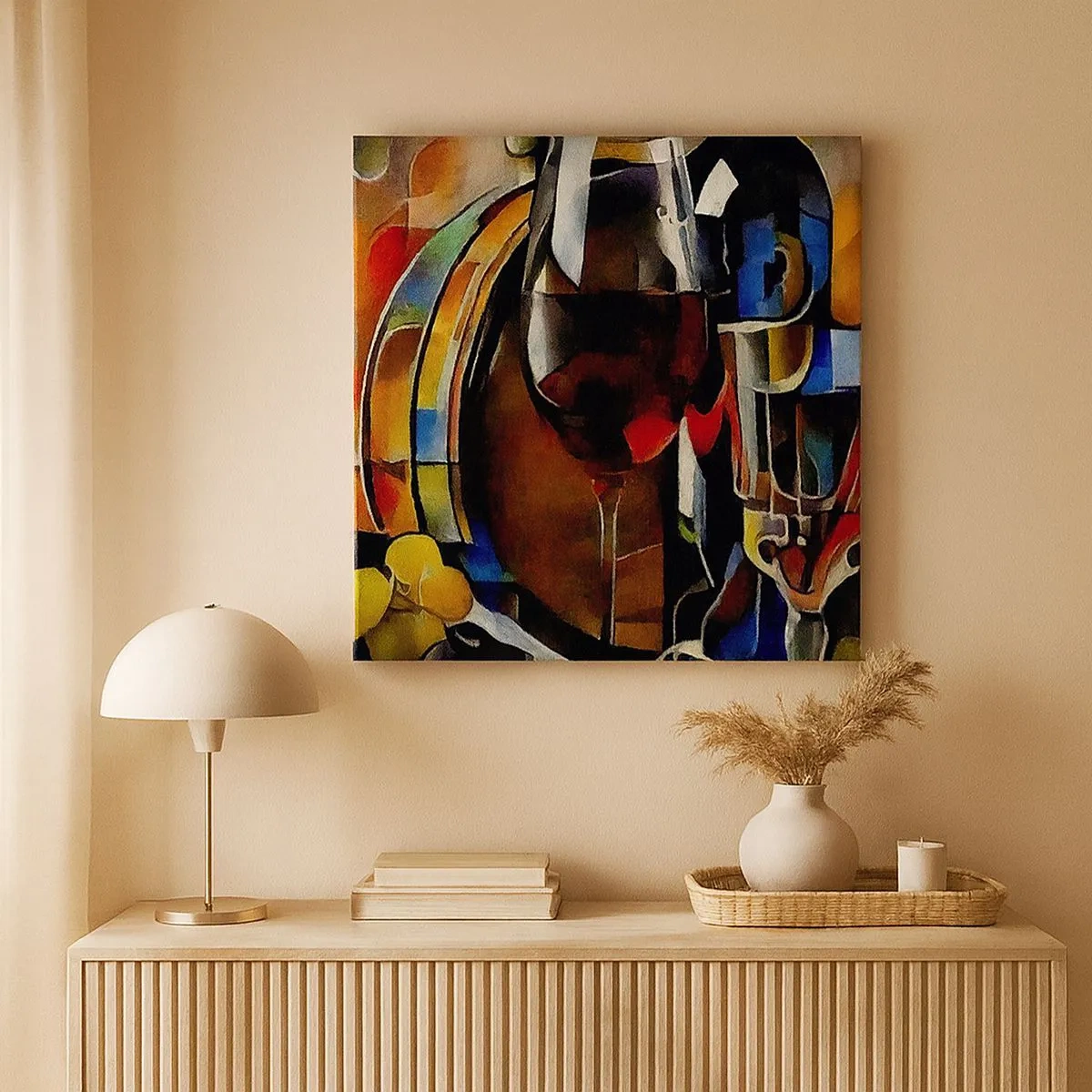 Obraz na plátne - Aj svet dostáva farby - 30x30 cm