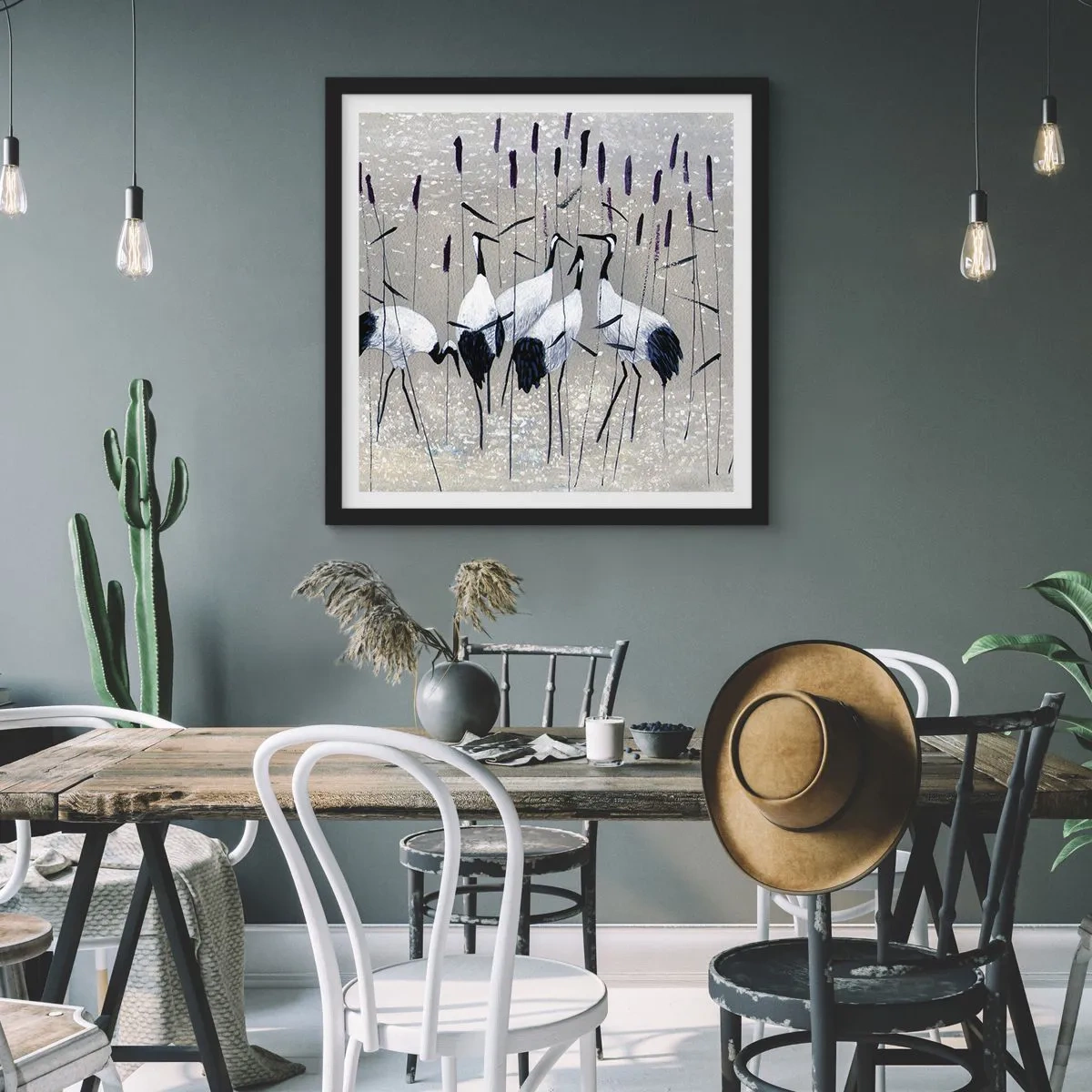 Plagát v čiernom ráme - Medzi svojimi - 40x40 cm