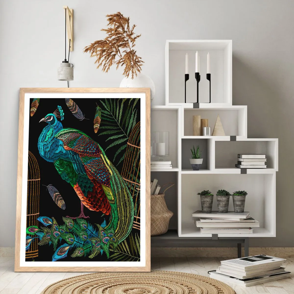 Plagát v ráme zo svetlého duba - V kráľovskom rúchu - 70x100 cm