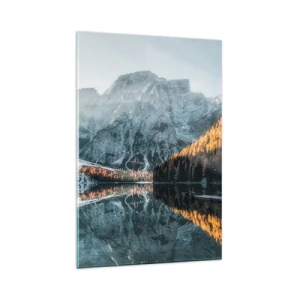 Obraz na skle - Zrkadlová krajina - 80x120 cm