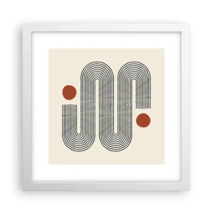 Plagát v bielom ráme - Od začiatku do konca - 30x30 cm