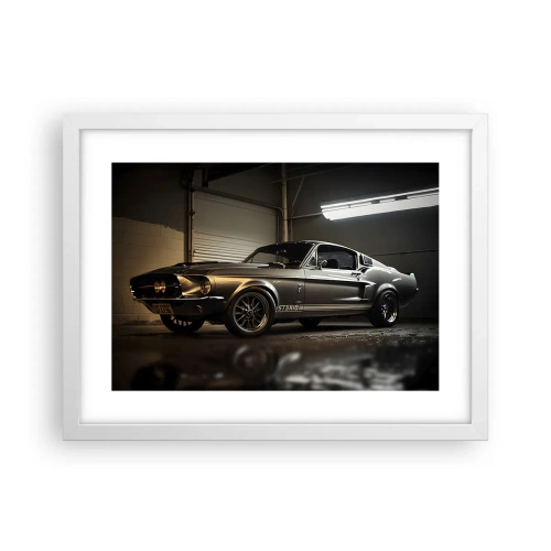 Plagát v bielom ráme - Návrat do minulosti - 40x30 cm