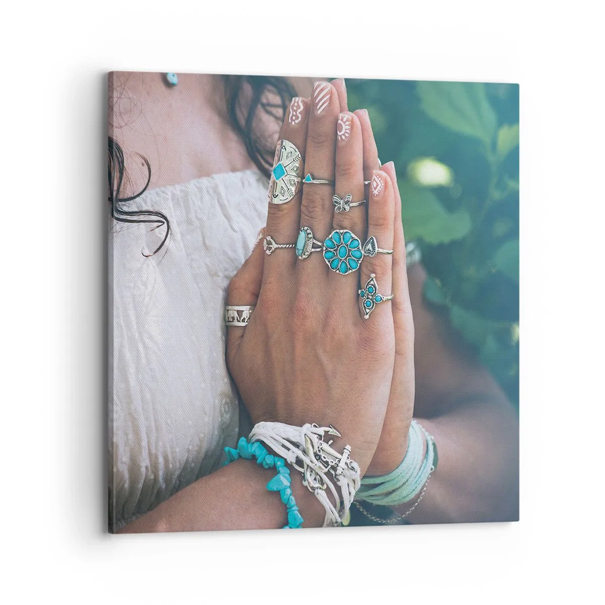 Obraz na plátne - Vitajte v centre bytia - 70x70 cm