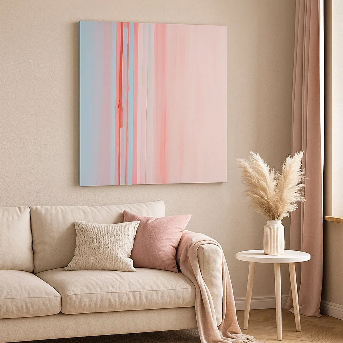 Obraz na plátne - Abstrakcia za úsvitu - 30x30 cm