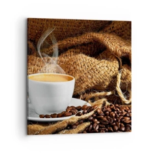 Obraz na plátne - Vôňa moky a hustota medovej tekutiny - 70x70 cm