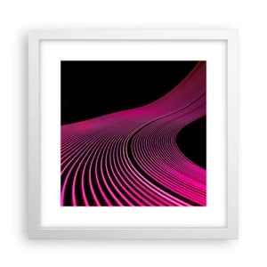 Plagát v bielom ráme - Bulvár svetla - 30x30 cm