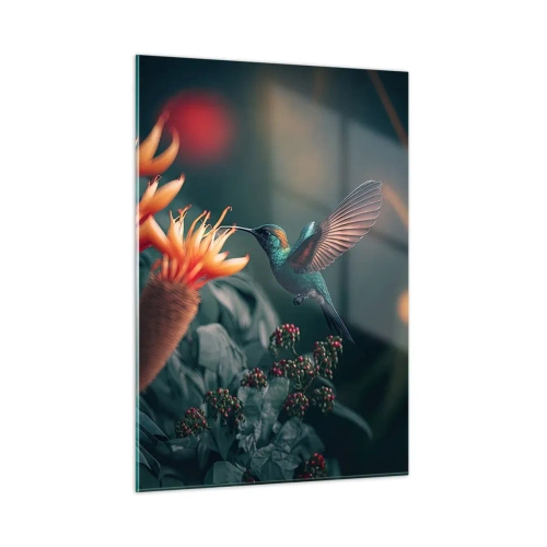 Obraz na skle - Skutočne pestrý život - 50x70 cm