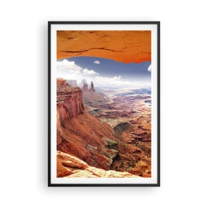 Plagát v čiernom ráme - Vytesané samotnou prírodou - 61x91 cm