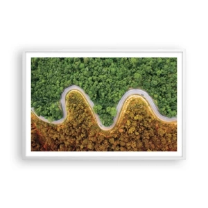 Plagát v bielom ráme - Hranice a prelomy - 91x61 cm