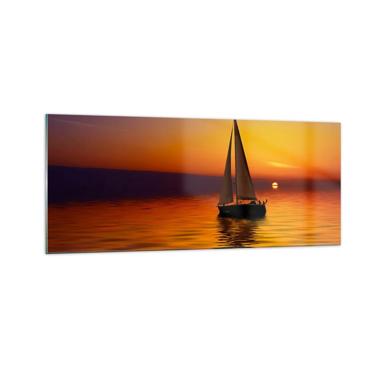 Obraz na skle - Ako je tu za súmraku ticho… - 100x40 cm