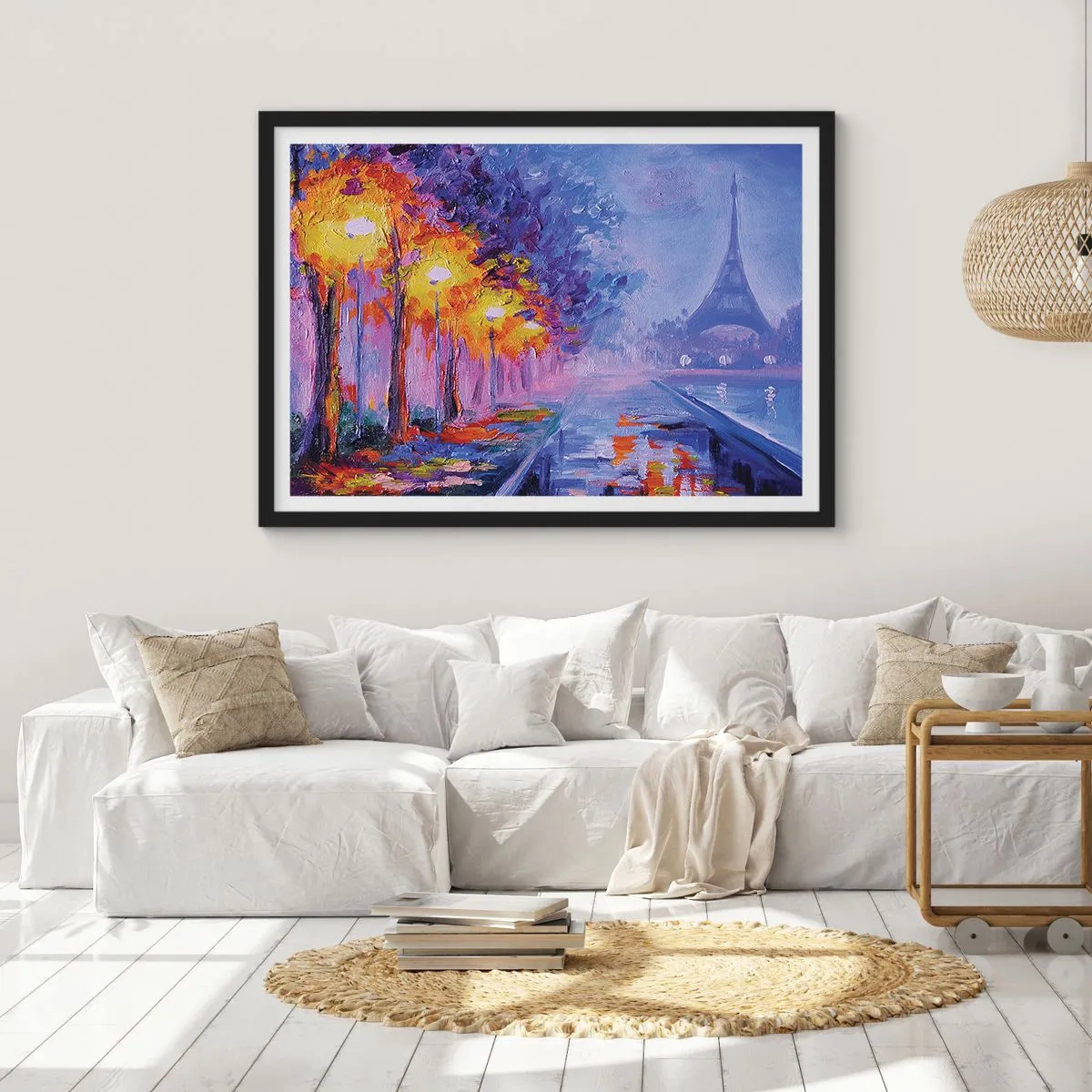 Plagát v čiernom ráme - Prechádzka snov - 70x50 cm