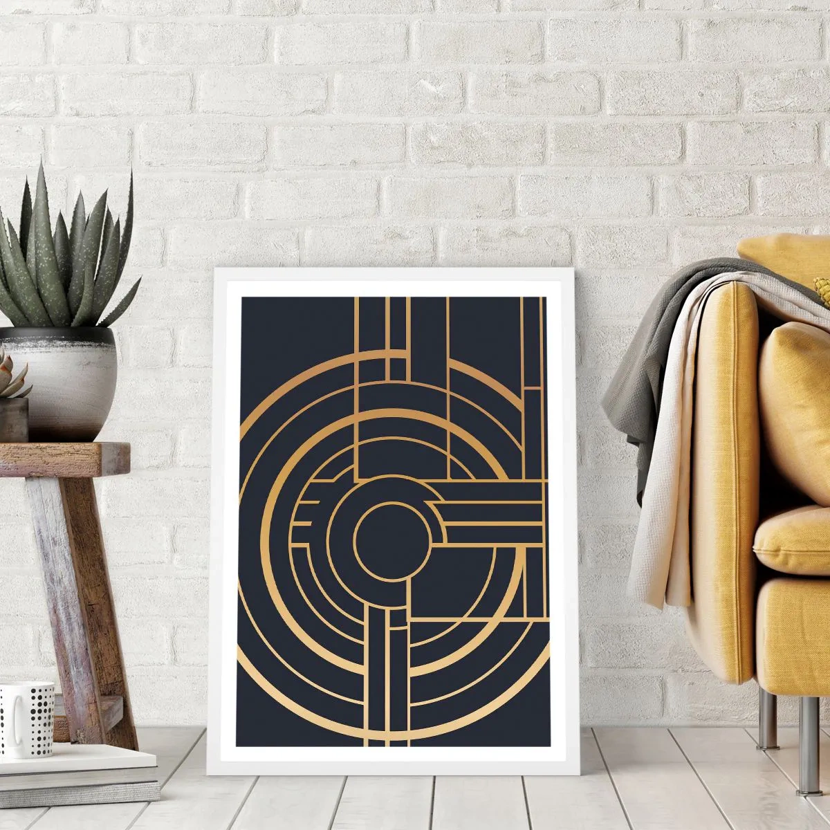 Plagát v bielom ráme - Obraty udalosti - 61x91 cm