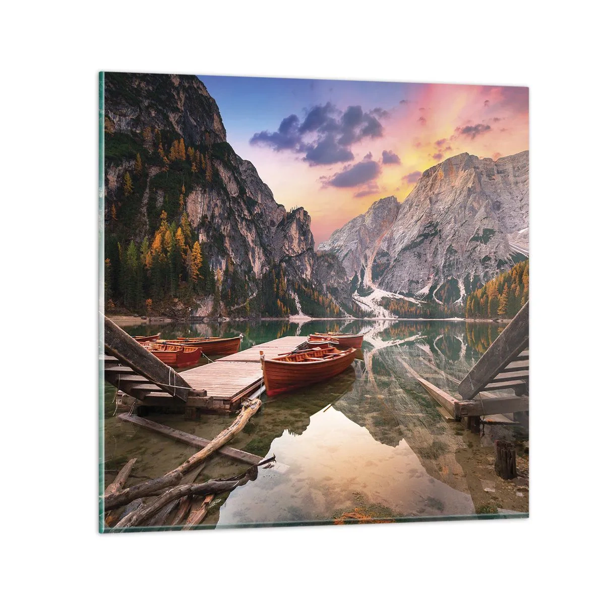 Obraz na skle - Sľub dňa - 30x30 cm