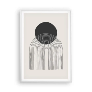 Plagát v bielom ráme - Chvenie a istota - 70x100 cm