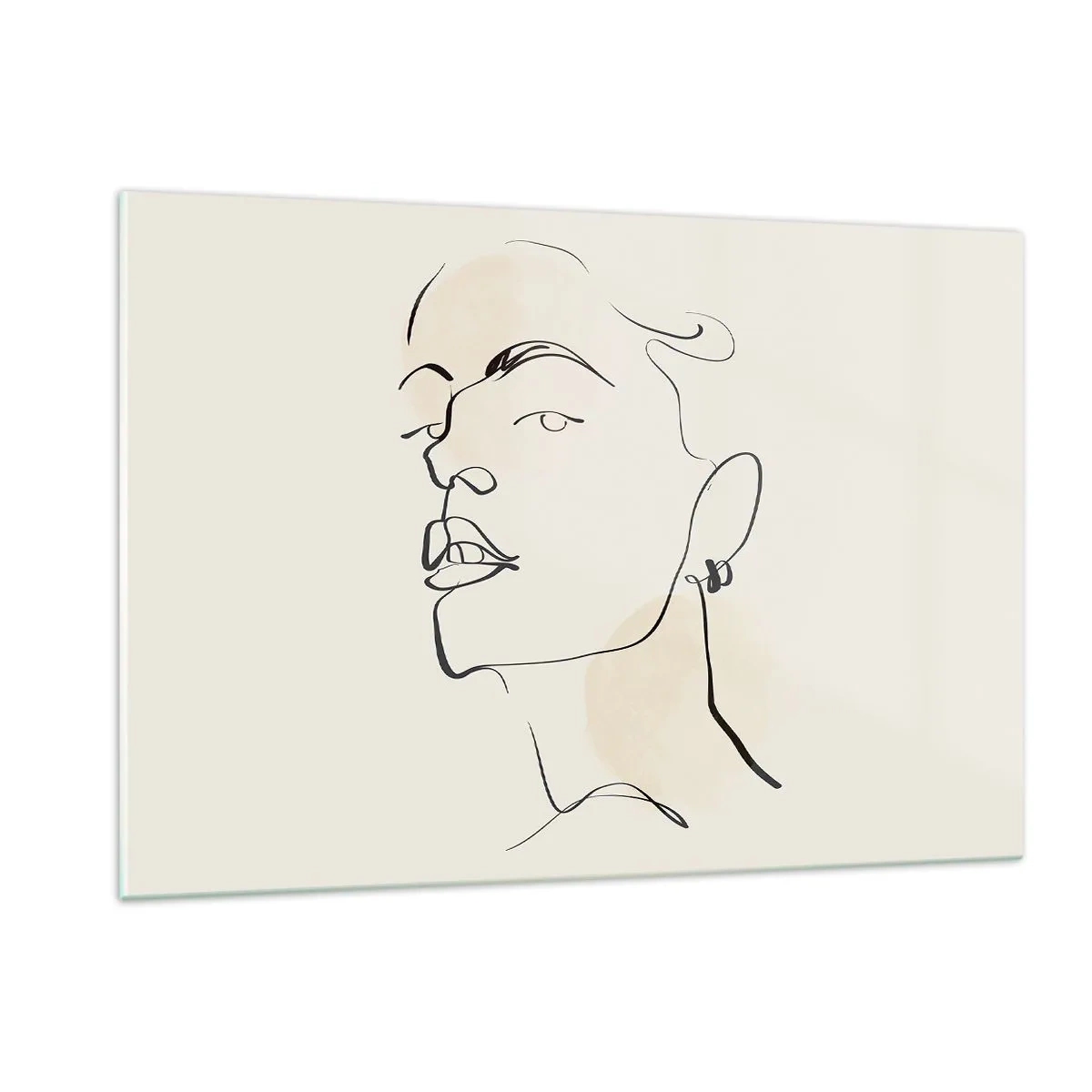 Obraz na skle - Hrdý pohľad - 120x80 cm