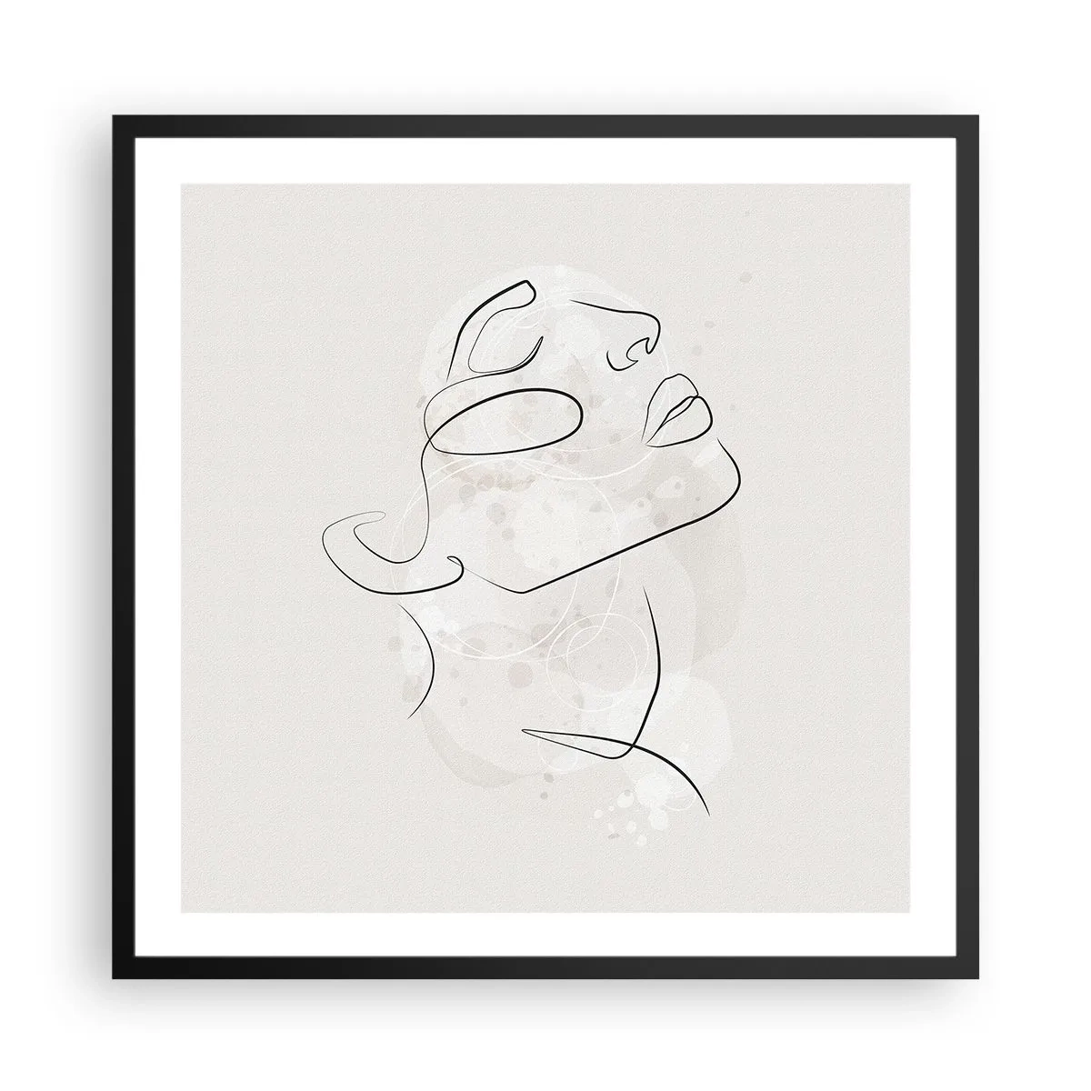 Plagát v čiernom ráme - Náčrt sna - 60x60 cm