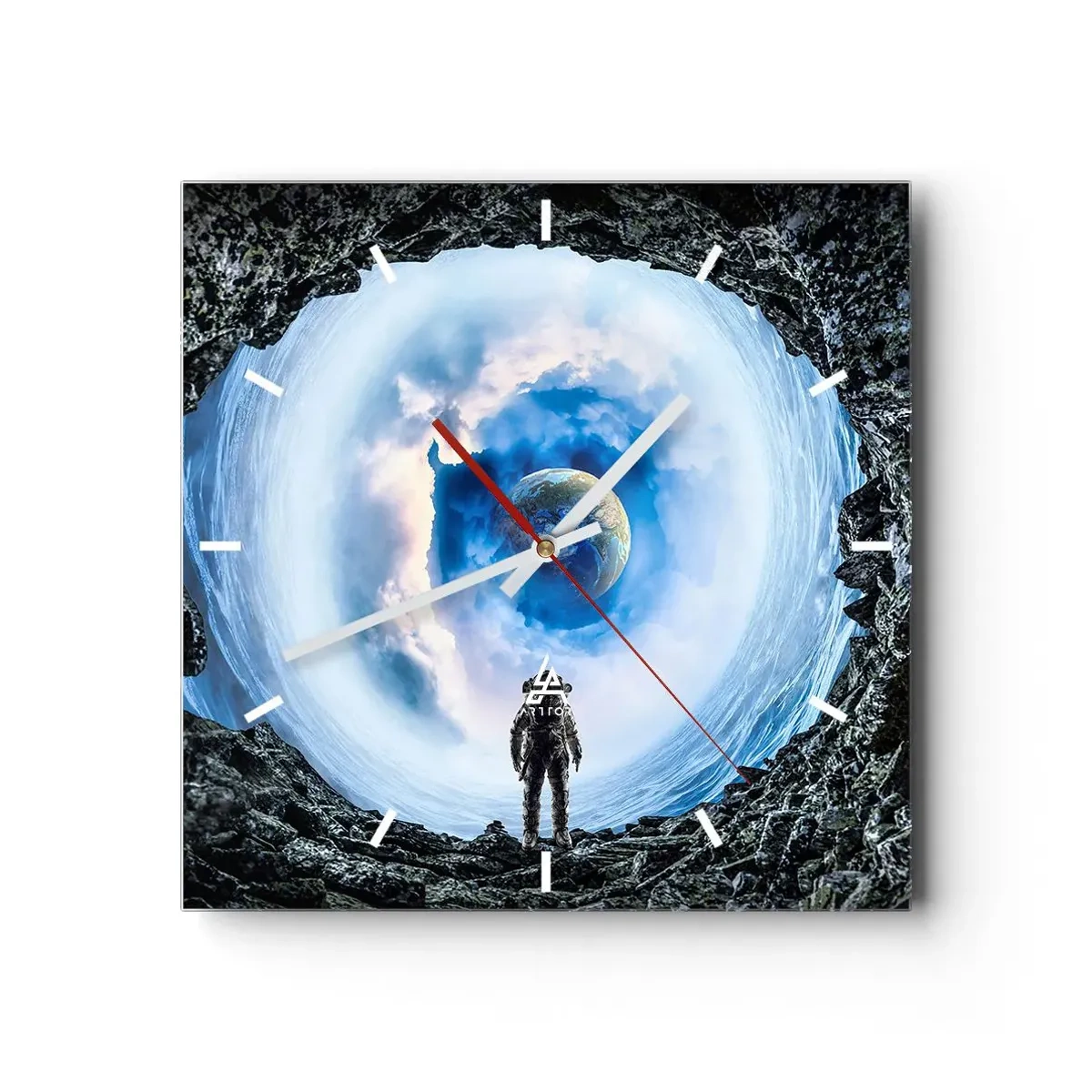 Nástenné hodiny - Už blízko domova - 30x30 cm