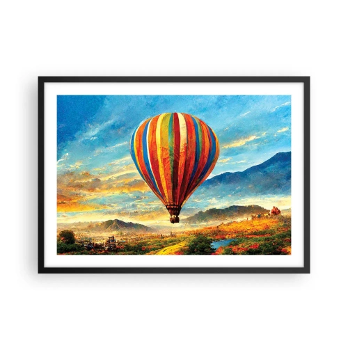 Plagát v čiernom ráme - V tichu je toho vidieť viac - 70x50 cm