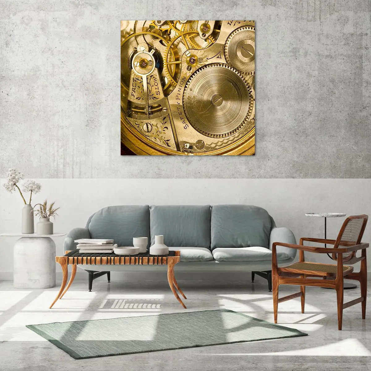 Obraz na skle - Choď s duchom času - 70x70 cm