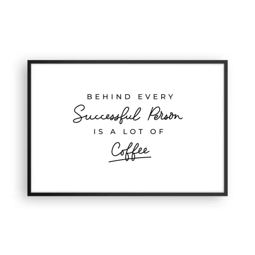 Plagát v čiernom ráme - Tajomstvo úspechu - 91x61 cm