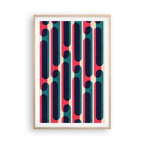 Plagát v ráme zo svetlého duba - Dovnútra a dopredu - 61x91 cm