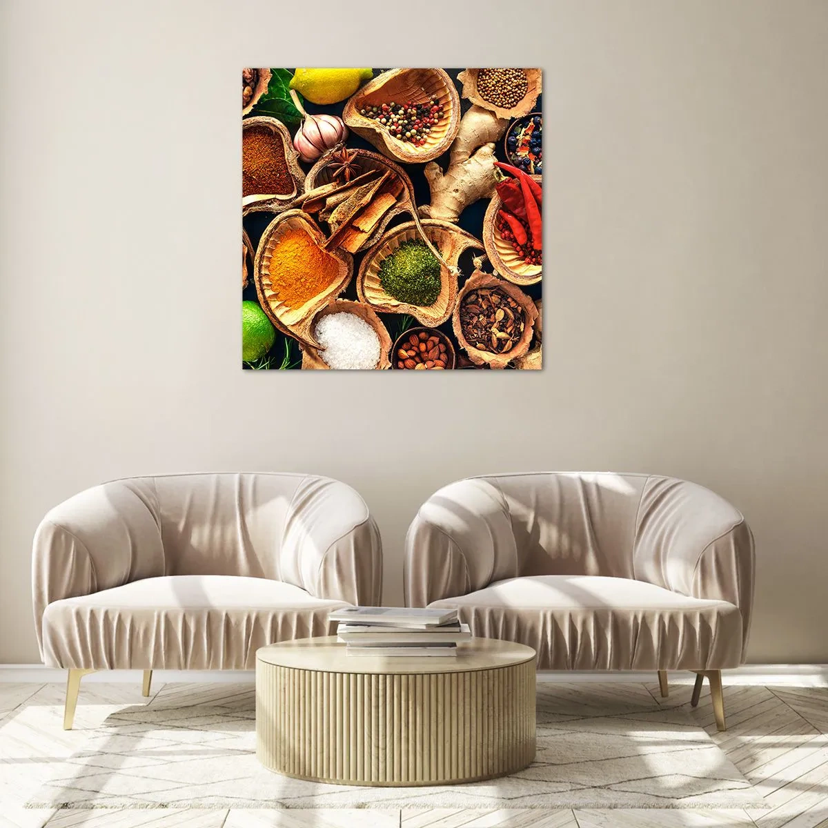 Obraz na skle - Vezmi si, čo chceš - 70x70 cm