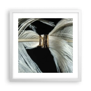 Plagát v bielom ráme - …a neopustím ťa…. - 40x40 cm