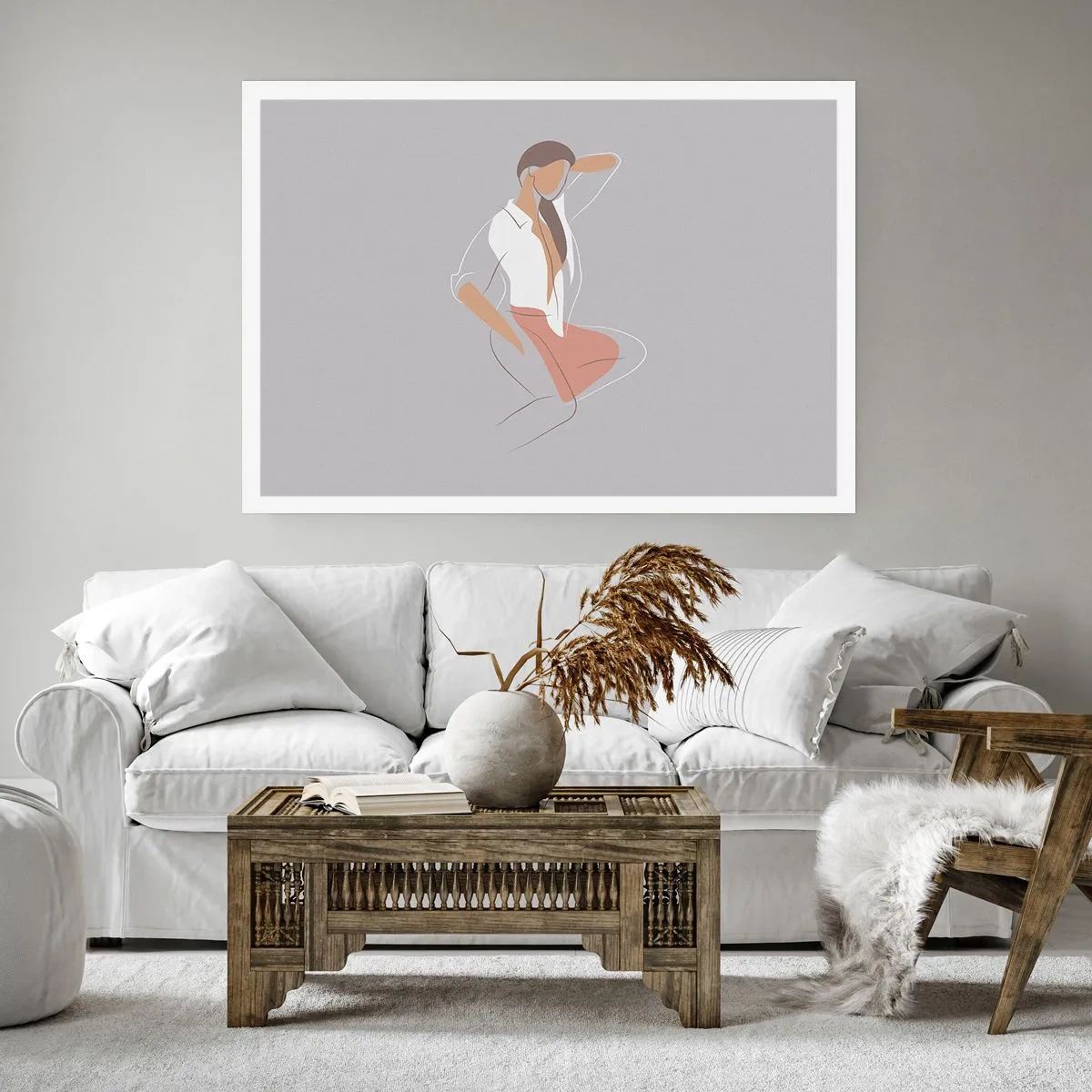 Plagát - Obrys pôvabu - 100x70 cm