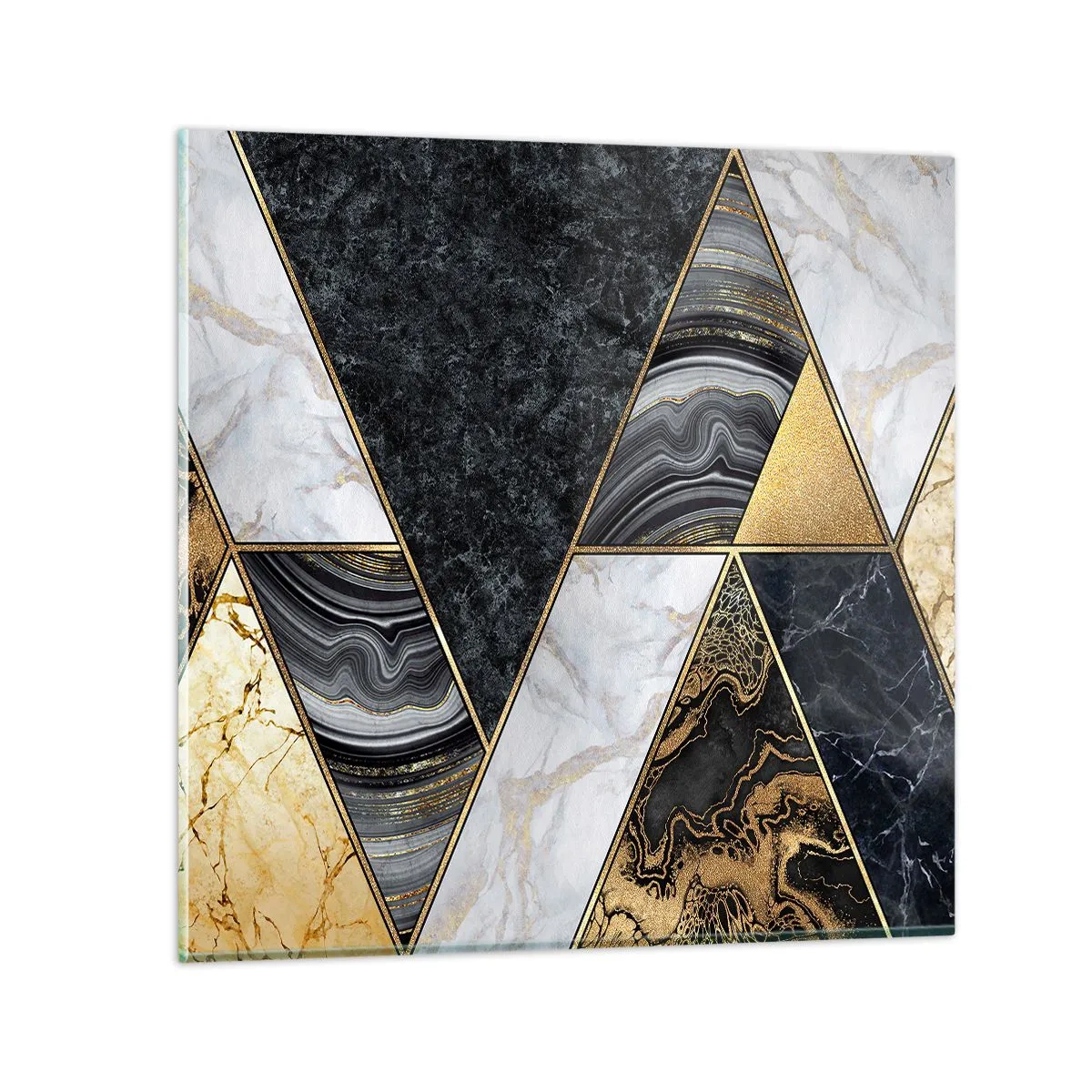 Obraz na skle - Kameň vedľa kameňa - 40x40 cm