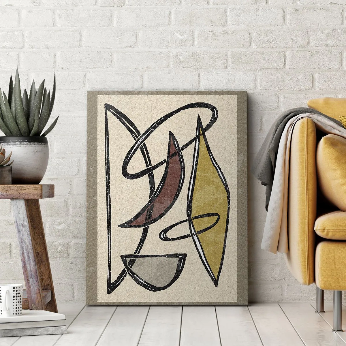 Obraz na plátne - Zvisle a vodorovne - 65x120 cm