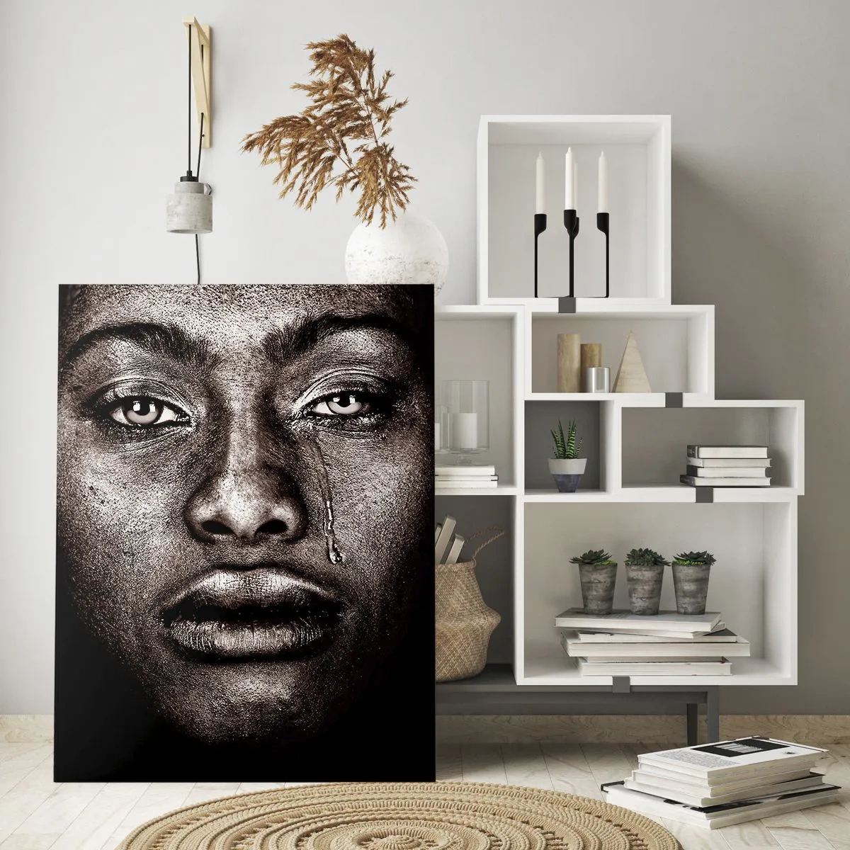 Obraz na skle - Jedna slza - 80x120 cm