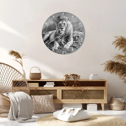 Nástenné hodiny - Kráľovská siesta - 40x40 cm