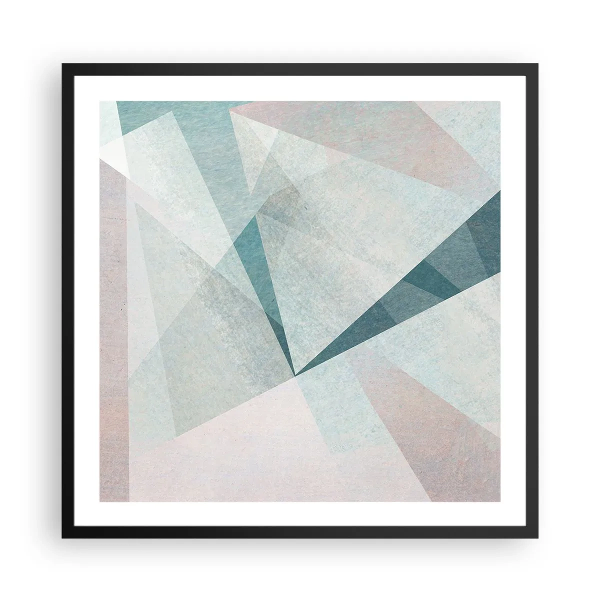 Plagát v čiernom ráme - V kľude, ale dynamicky - 60x60 cm