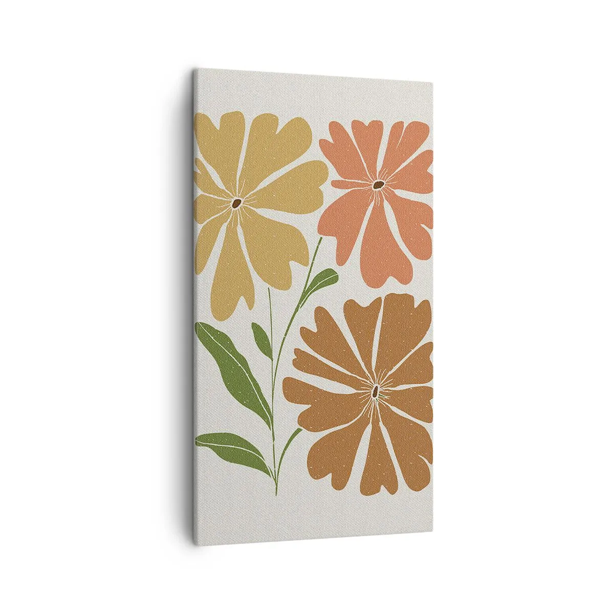 Obraz na plátne - Príroda a geometria - 45x80 cm