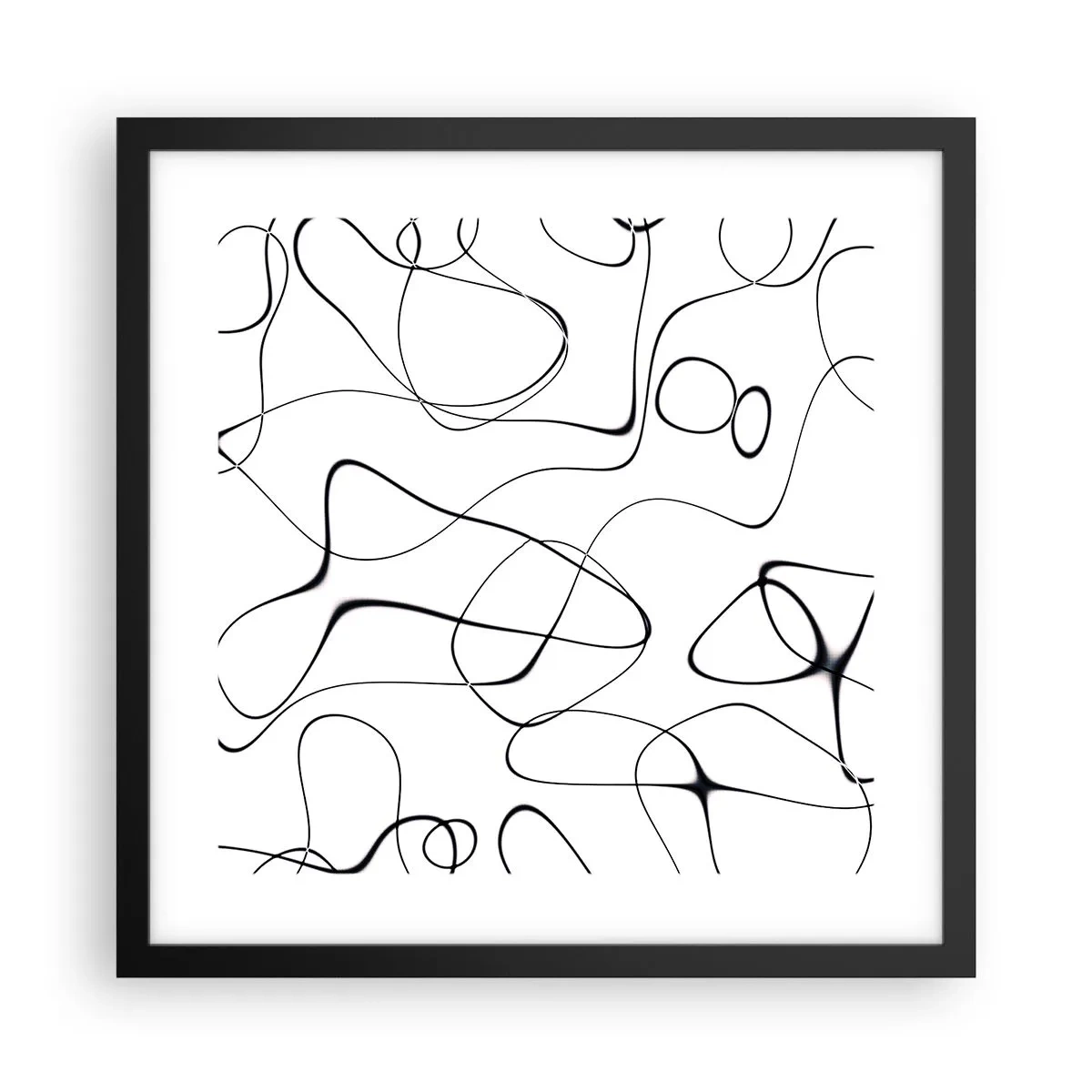 Plagát v čiernom ráme - Cesty života, zákruty osudu - 40x40 cm