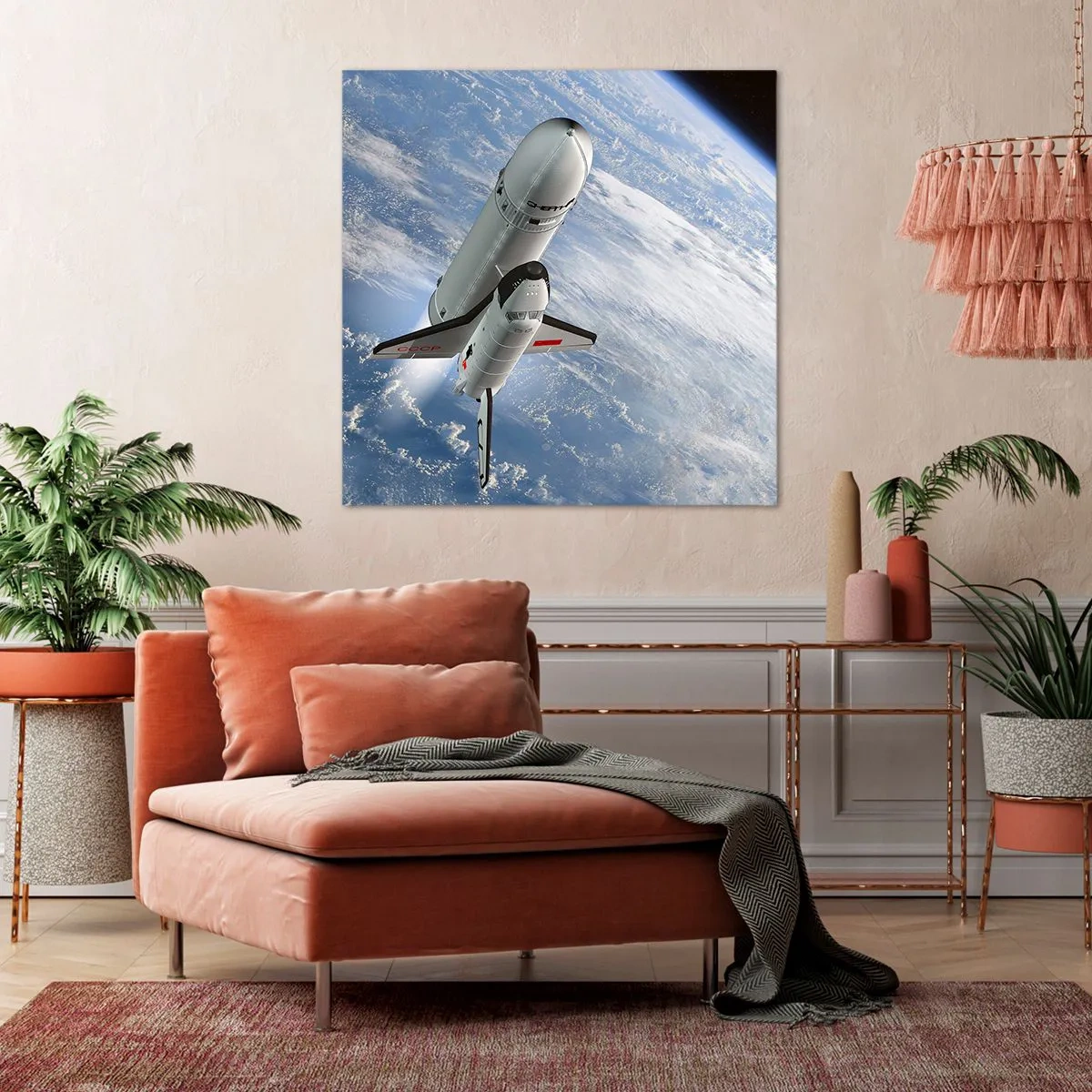 Obraz na plátne - Vesmírne nanebovstúpenie - 40x40 cm