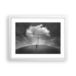 Plagát v bielom ráme - Všetko je možné - 40x30 cm