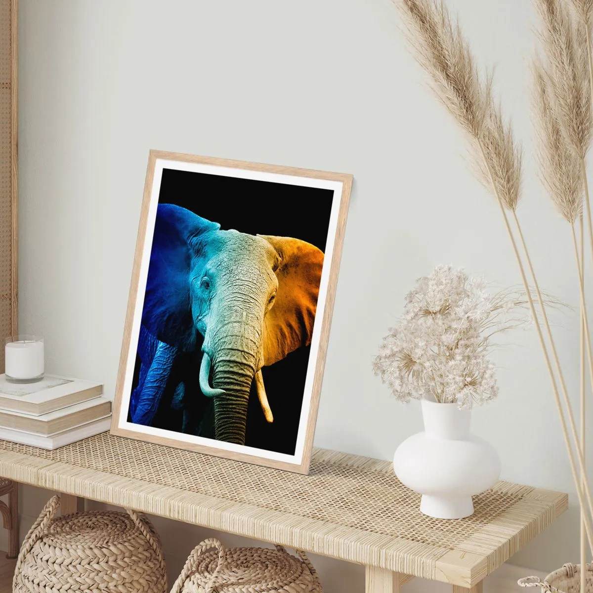 Plagát v ráme zo svetlého duba - Excentrický muž, avšak nie podivín - 50x70 cm