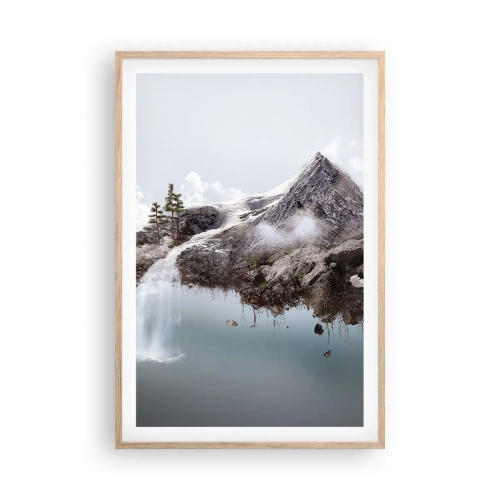 Plagát v ráme zo svetlého duba - Pohľad surrealistu - 61x91 cm