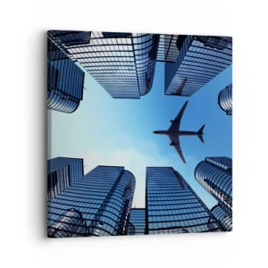 Obraz na plátne - Pohľad zo sklenenej rokliny - 30x30 cm