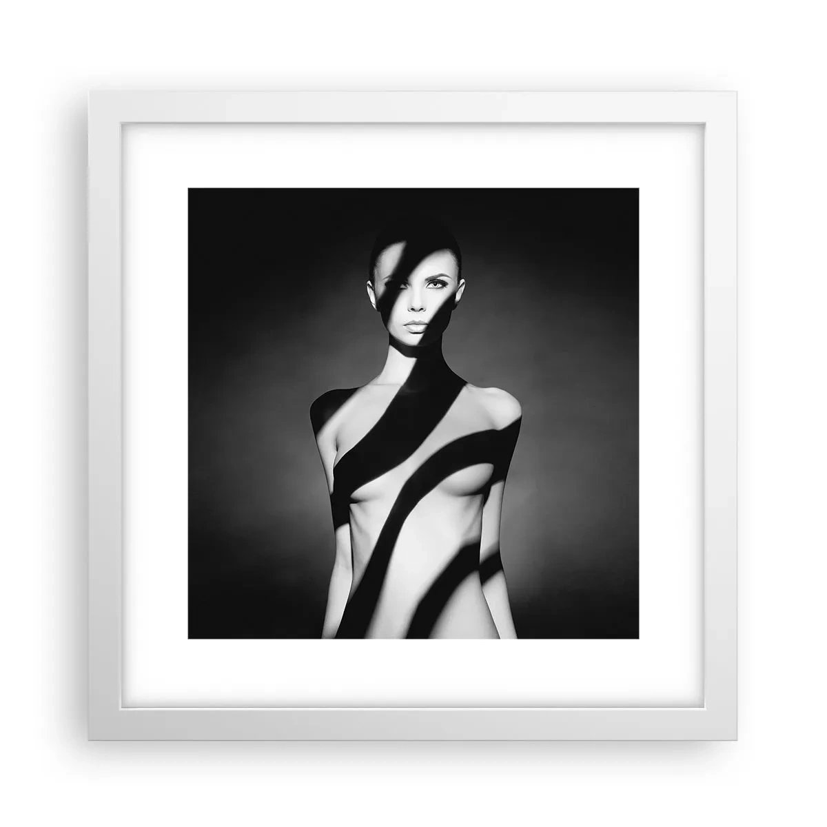 Plagát v bielom ráme - V septembri aj v tieni - 30x30 cm