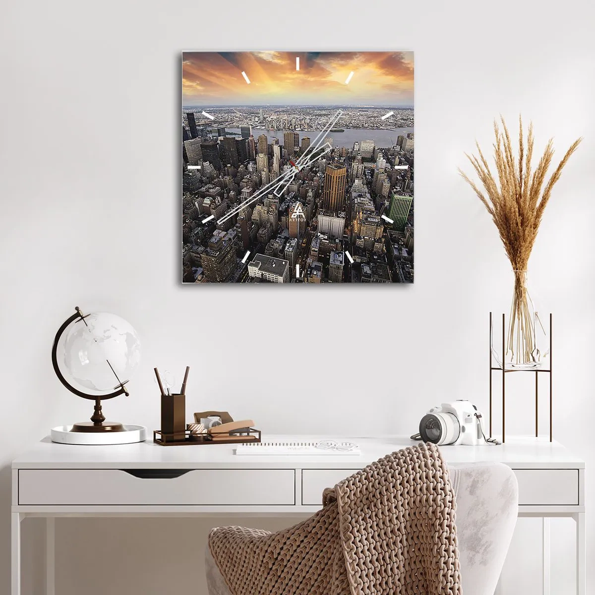 Nástenné hodiny - Búšiace srdce našej doby - 30x30 cm